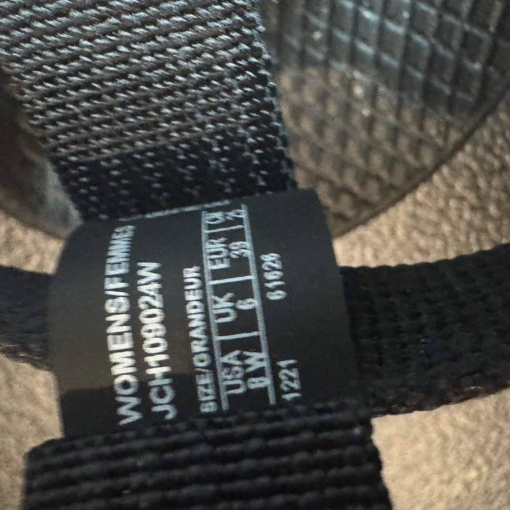 Chaco Women's Sandals - Black with Orange and Green Straps - Picture 4 of 12